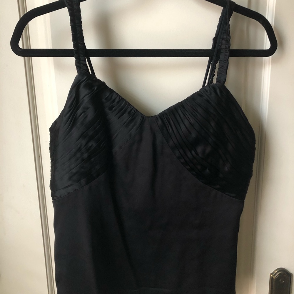 Black silk camisole